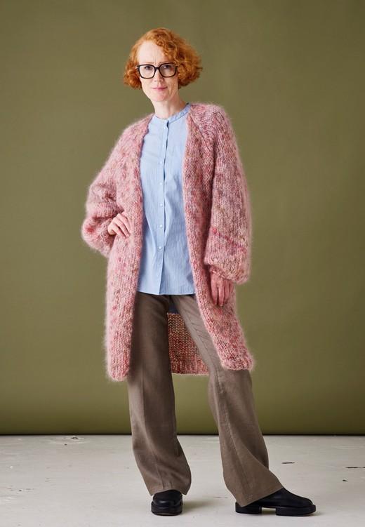 Bella Permin Strikkeopskrift 893179 - Lang Cardigan Kit