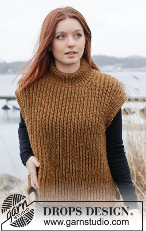 Strikkekit: 244-19 Caramel Ridge fra DROPS Design