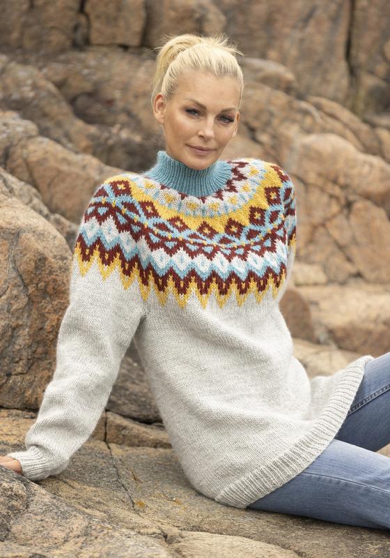 "Kraft" genser - Viking Design 2329-1A Strikkekit