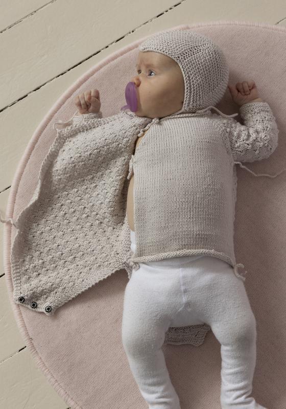 "Knot" Slåom Body - Strikkekit til Baby 1-24 mdr.