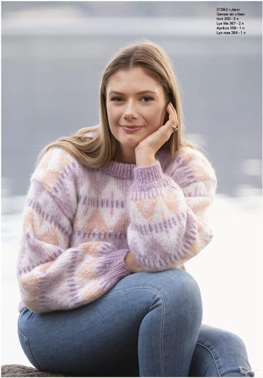 "Jazz" Strikkekit - Viking Design 2138-2 - Alpaca Garn