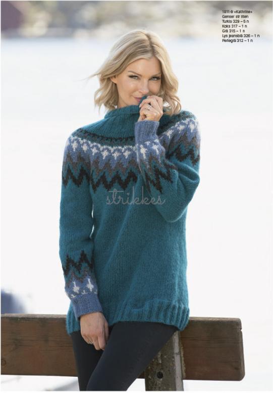 "Kathrine" Strikkekit - Viking Design 1811-9 - Alpaca Garn