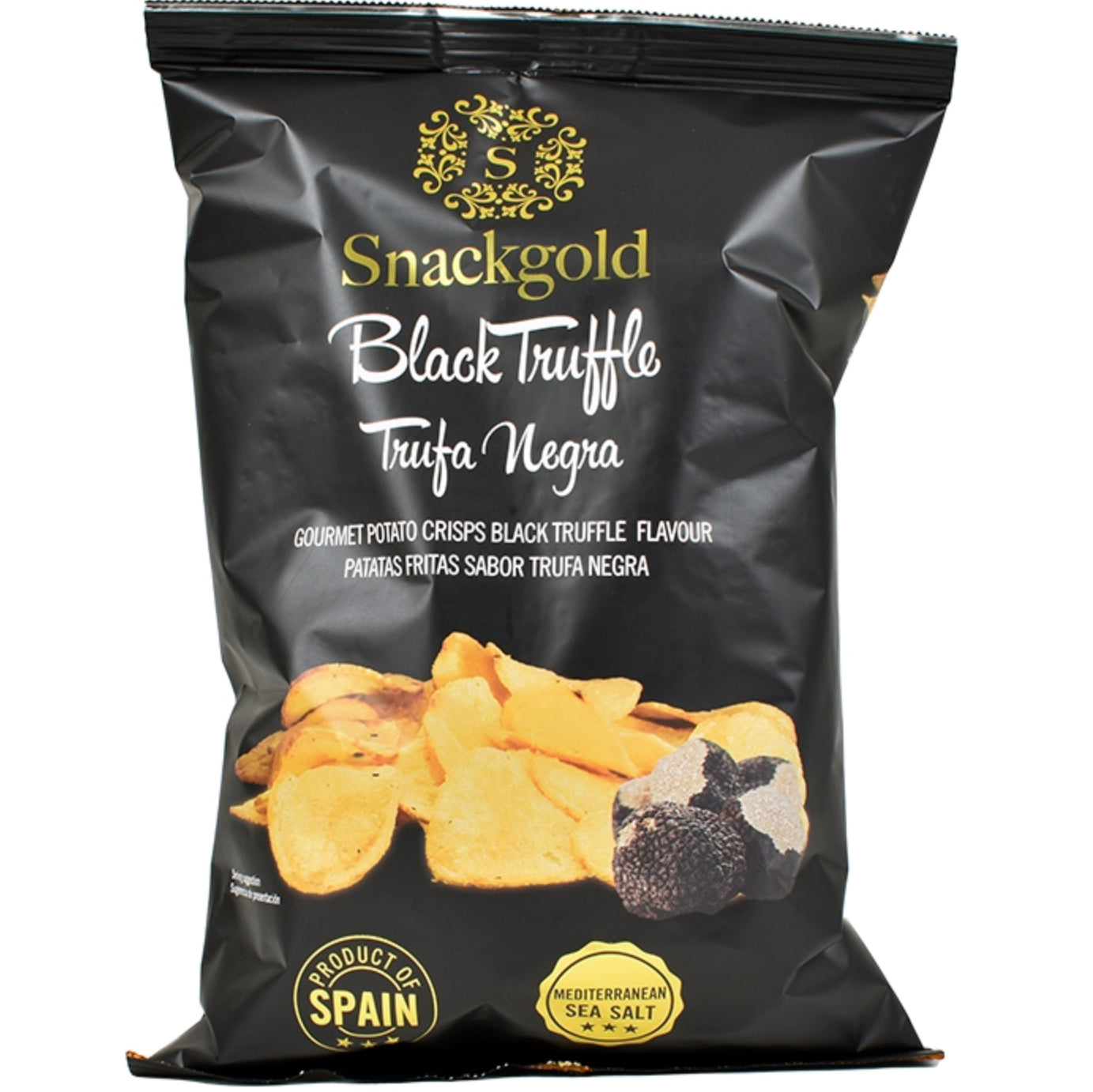 Gourmetchips med smag af sort trøffel - 125g