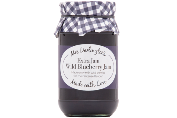 Mrs. Darlington's vilde blåbærmarmelade - 340g tilbud!