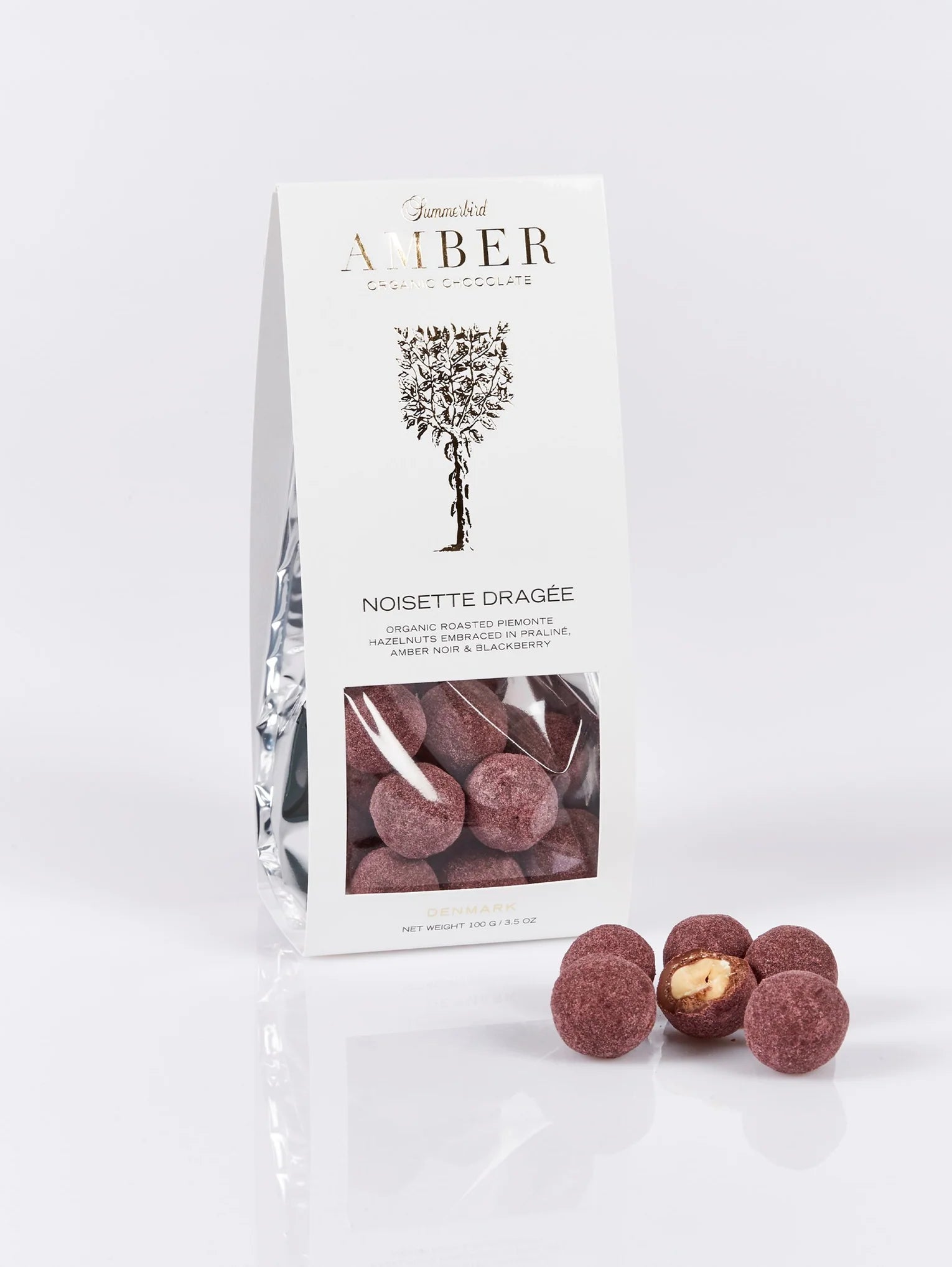 Noisette Dragée med brombær og chokolade - Økologisk delikatesse
