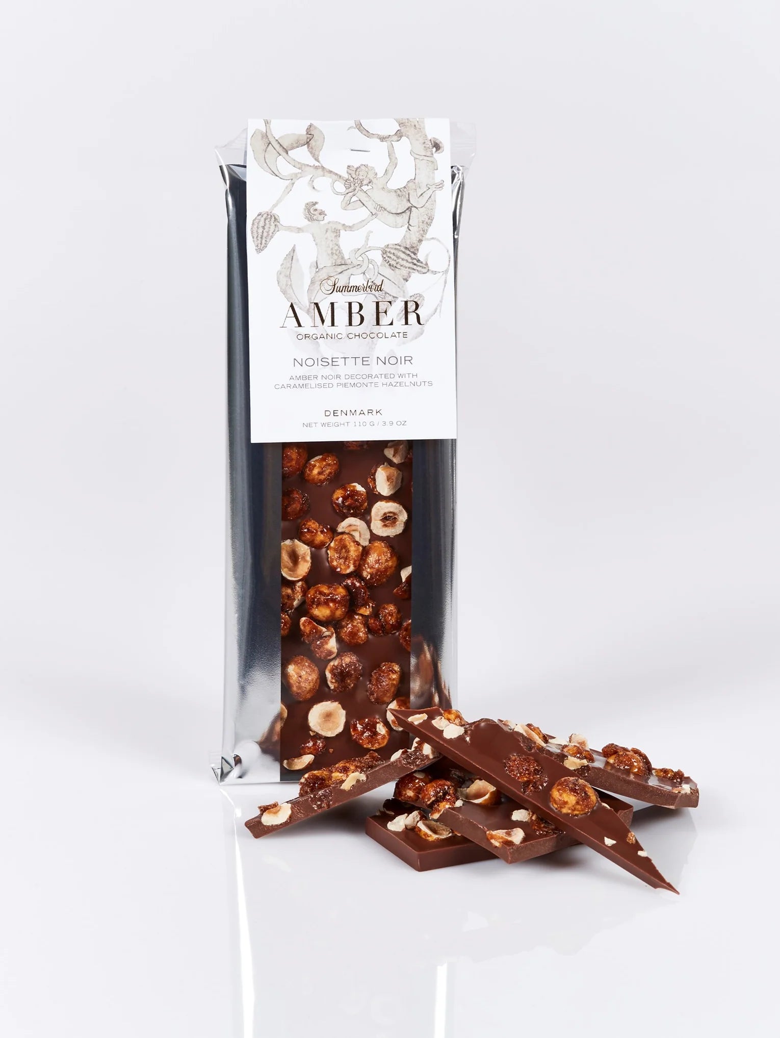 Noisette Noir Chokoladebar med Økologiske Hasselnødder